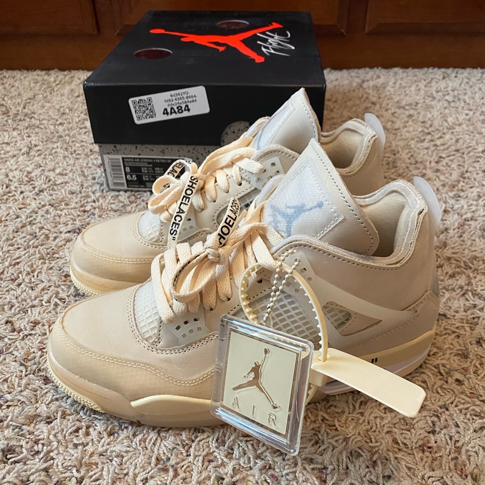 Jordan 4 Retro Off-White Sail
